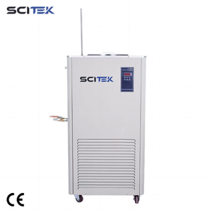 เครื่องทำความเย็นแบบหมุนเวียนของเหลวอุณหภูมิต่ำ SCITEK พร้อมเซ็นเซอร์วัดอุณหภูมิแบบ PT100  ทำจากสแตนเลส ความจุ 5 ลิตร อัตราการไหล 7 ลิตร/นาที - Product Image 6