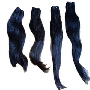 Cabello Humano al por Mayor, Sin Procesar, Cutícula Completa, Virgen, Remy, Cabello Indio para Tejer, Doble Trama, Estilo Ondulado Natural, 8"-30" - Product Image 3