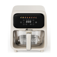 ANBOLIFE OEM & ODM Friteuse à air numérique 4L en verre non toxique, sans PFAS, sans BPA, avec écran tactile LED, fonction de préchauffage et maintien au chaud