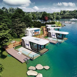 <span class=keywords><strong>Casa</strong></span> Cápsula Prefabricada de Lujo, Cabaña Modular <span class=keywords><strong>con</strong></span> Cristal Panorámico para Hoteles, Resorts y Glamping - Product Image 6