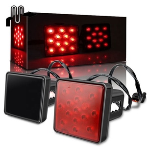 Luz Trasera LED Universal para Automóvil, Luz de Freno Roja, Lámpara de Marcha para Remolque, Camión, Camioneta con Cubierta de Receptor de Enganche, 12/15 LED - Product Image 5