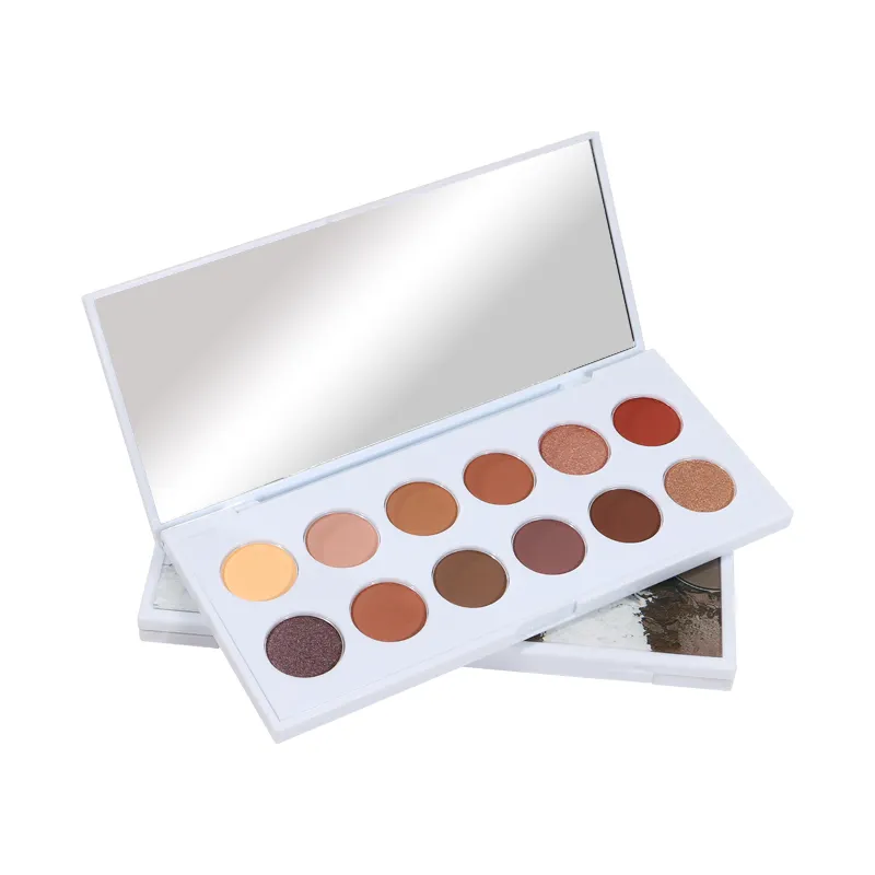 12 pan white acrylic eye shadow packaging diy eyeshadow palette makeup set eyeshadow palette