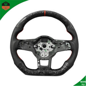 Volant de voiture en fibre de carbone Volkswagen VW <span class=keywords><strong>Golf</strong></span> 7 R Golf7 Mk7 <span class=keywords><strong>gti</strong></span> <span class=keywords><strong>7r</strong></span> - Product Image 2