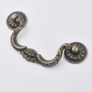 European Style Zinc Alloy Drawer Handle Bridge Shape Bronze Finish 99mm Hole Spacing Durable Furniture <b>Hardware</b> - Product Image 4