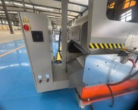 Sierra de Corte de Precisión CNC de Doble Cabezal con Motor de Rodamiento PLC de 7KW, Control por Pantalla Táctil, para Aluminio y PVC, Precio con Descuento, Cualquier Ángulo
