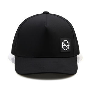 หมวกแก๊ปเบสบอลทรงทรัคเกอร์ 5 แฉก ลายจุด กันน้ำ สีดำ สำหรับผู้ชายและผู้หญิง ยี่ห้อ <span class=keywords><strong>Clover</strong></span> Men's Women's Sporty รุ่น Lucky Golf Hat - Product Image 4