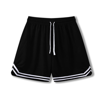 Shorts de sport pour hommes et enfants, tissu polyester, coupe ample, séchage rapide. Idéal pour le football, la course à pied et l'entraînement physique.