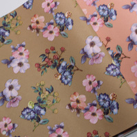 Cuir décoratif en PVC imprimé floral pour nappes, housses de table et revêtements de surface