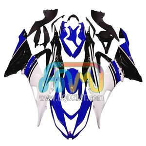 Inyección para <span class=keywords><strong>KAWASAKI</strong></span> <span class=keywords><strong>NINJA</strong></span> ZX 6R <span class=keywords><strong>636</strong></span> C <span class=keywords><strong>ZX6R</strong></span> <span class=keywords><strong>2013</strong></span>, 13, 15, 16, 17, 18, 43LQ.81, ZX636, blanco, azul, 2015, 2016, 2018, carenado - Product Image 1