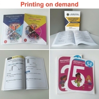 Impression de manuels scolaires de haute qualité, couverture souple, manuel de mathématiques en anglais avec papier offset et plastification.