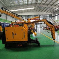 Mini excavatrice compacte sans pilote, mini robot de démolition de béton à télécommande