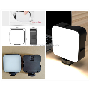El micrófono de escopeta con trípode de luz LED está en la cámara para <span class=keywords><strong>Vlogging</strong></span> Video streaming podcast equipo teléfono Kit de micrófono - Product Image 3