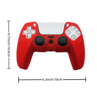 Housse en silicone souple ultra-fine multicolores antidérapante avec texture ergonomique cloutée et protection antichoc pour PS5 Dualsense