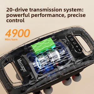 Pistola de masaje eléctrica profesional <span class=keywords><strong>Motor</strong></span> sin escobillas 2000mAh Batería recargable Dispositivo de relajación muscular de cuerpo completo de alta frecuencia - Product Image 4