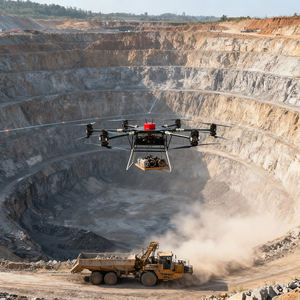 Drone de transport professionnel 200 kg de charge utile, UAV six axes pour le transport de marchandises en vrac, équipé d'une caméra RTK 4K UHD et d'un chargeur de batterie - Product Image 2