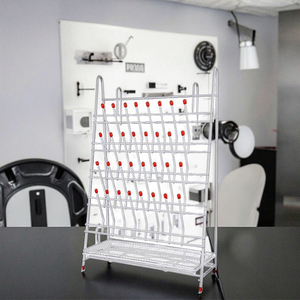 Phòng thí nghiệm cần thiết cho ống nghiệm khô giá 32 khe cắm nhựa tráng cốc rơm thoát nước Kiểm soát nước cho hóa chất - Product Image 5