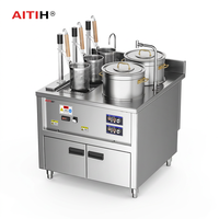 Machine de cuisson automatique 3-en-1 pour soupes et nouilles, avec levage intégré, équipement de cuisine professionnelle pour la restauration
