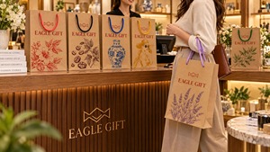 Sac en papier kraft écologique personnalisé, créez votre propre logo, sacs en papier kraft de haute qualité avec poignée - Product Image 3