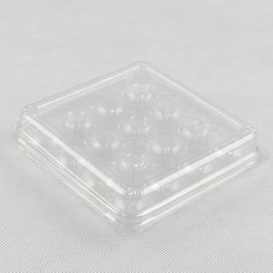 กล่องบรรจุภัณฑ์พลาสติก PET ใส ปรับแต่งได้ เป็นมิตรกับสิ่งแวดล้อม สำหรับบรรจุอาหาร เกรดสำหรับเบย์เบอร์รี่ จาบูติคาบาส ซูเปอร์มาร์เก็ต พร้อมโลโก้สั่งทำ - Product Image 1