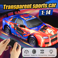 Voiture de drift RC Zhorya à l'échelle 1/16, télécommandée, haute vitesse, 2,4 GHz, avec lumières LED