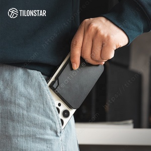 Tilonstar เคสอะลูมิเนียมแบบมีแม่เหล็กสำหรับธุรกิจ TMPW100แบบด้านหนึ่งสัมผัสที่ใส่บัตรสำหรับด้านหลังของโทรศัพท์ - Product Image 6