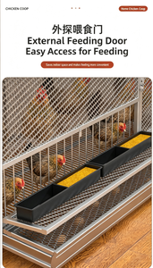 Jaula para Gallinas <span class=keywords><strong>de</strong></span> Uso Doméstico con Sistema Automático <span class=keywords><strong>de</strong></span> Desplazamiento <span class=keywords><strong>de</strong></span> Huevos, <span class=keywords><strong>de</strong></span> Alambre Galvanizado, con Cajón Recolector <span class=keywords><strong>de</strong></span> Huevos - Product Image 2