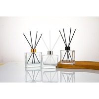 Bouteille de parfum en verre rechargeable pour aromathérapie, diffuseur de parfum de luxe pour voiture, bouteille en verre pour diffuseur de parfum