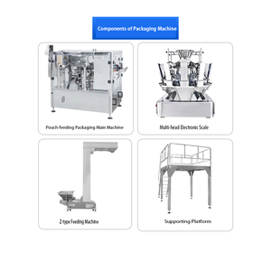 Tốc Độ Cao Hạt Pre-Làm Túi Máy Đóng Gói Đồ Ăn Nhẹ Hạt Chip Trái Cây Sấy Khô Nho Khô Gummy Kẹo Bánh Quy Cookie Thịt Khô - Product Image 3