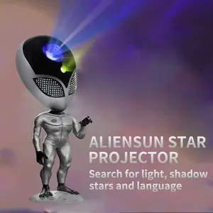 2024 New Alien Projection Night Light Multicolor Rotatable Projection Lamp Remote Control Led Alien Star UFO Light For Children