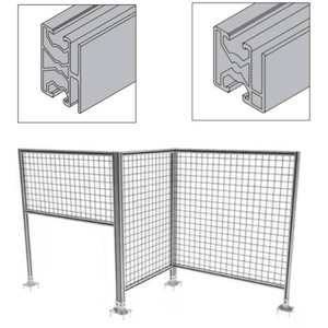 Yüksek kaliteli alüminyum profil endüstriyel kaynaklı örgü tel örgü çit - Product Image 6