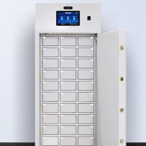 Armoire à clés intelligente à 4 niveaux avec lecteur d'empreintes digitales et mot de passe, type tiroir, stockage cloud pour la gestion des clés de bureau - Product Image 1