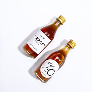 50ml Small Glass Liqueur <strong>Bottle</strong> Shot Glass Vodka Whisky <strong>Bottles</strong> for Spirits Screw Lid Small Glass <strong>Bottles</strong> <strong>5cl</strong> - Product Image 4