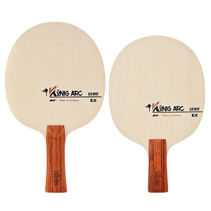 Raquette de tennis de table GEWO King Professional 7 couches bois + carbone avec vitesse et contrôle pour la compétition, poignée droite horizontale - Product Image 2