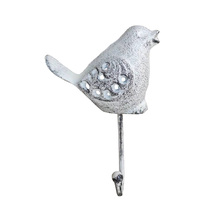 Crochets à vêtements en fonte en forme d'oiseau, décoration murale, porte-vêtements et porte-sac à dos pour salon, couloir, bureau