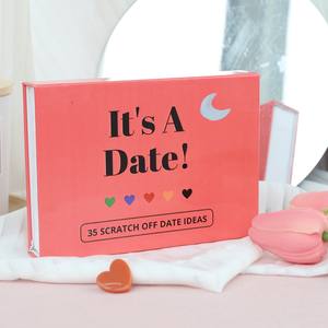 Venta al por mayor de ideas de citas emocionantes para la diversión de la pareja y la caja de noche de cita aventurera, tarjeta de juego para rascar - Product Image 1