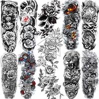 Stiker Tato Temporer Tahan Air Ramah Lingkungan Unisex Moonlight Desain Transfer Air Modis untuk Lengan Daya Tahan 5-7 Hari Bersertifikat CE