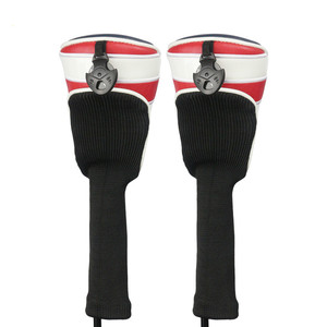 Set di Copritesta per Mazze da <span class=keywords><strong>Golf</strong></span> Personalizzati con Logo Ricamato, in Pelle PU con Magnete, Vendita all'Ingrosso - Product Image 6