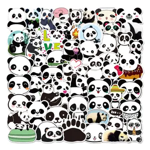 Autocollants kawaii animal panda mignon 100, cadeaux promotionnels pour filles et enfants, skateboard, bagages, carnet de notes