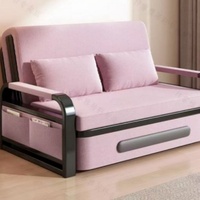 Canapé-lit convertible moderne et multifonctionnel, inclinable et pliable, avec rembourrage en éponge haute densité et revêtement en cuir, adapté aux chats, pour salon