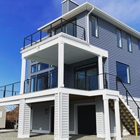 Rampe en aluminium à prix abordable pour balcon et escalier, avec poteaux à câbles en aluminium