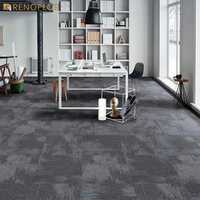 Harga murah grosir 50x50 komersial kantor nilon persegi perekat 50*50 karpet kantor karpet ubin ubin lantai