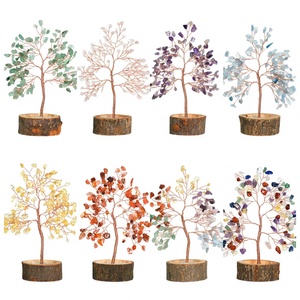 Chakralume - Adorno de Árbol de Cuarzo Rosa Natural, Estilo Feng Shui, Grabado, Forma Libre, Tendencia de Moda, Artesanía de Cristal para el Hogar y la Oficina - Product Image 3