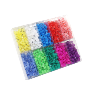 Bague de pied numérique en plastique pour <span class=keywords><strong>pigeon</strong></span> avec numéro, diamètre intérieur 9 mm, étiquette d'identification d'oiseau, bague de jambe pour <span class=keywords><strong>pigeon</strong></span> et oiseau de compagnie, 1000 pièces - Product Image 1