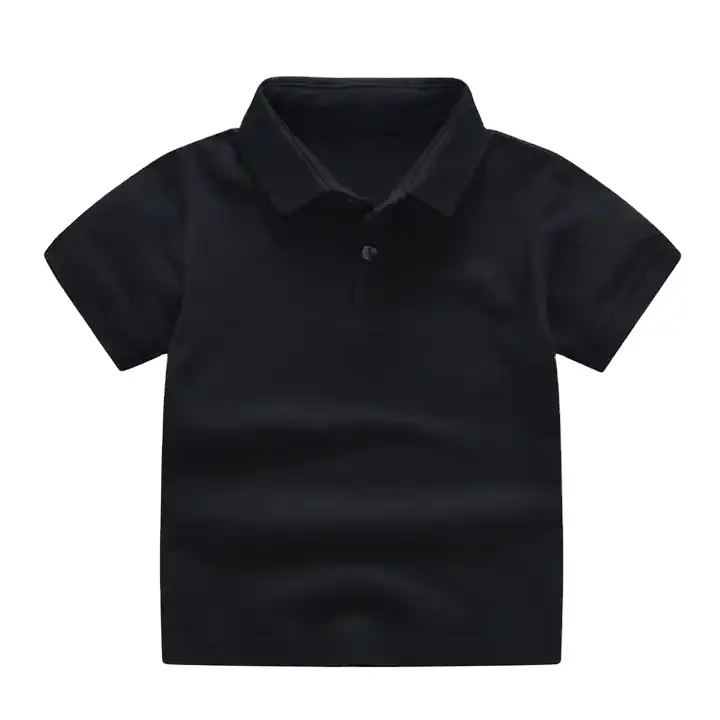 Toptan özelleştirilmiş 100% pamuk spor rahat nefes Polo T Shirt çocuk kısa kollu üniforma çocuk Polo gömlek