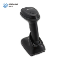 Scanner de codes-barres et QR sans fil Imarcone 2D avec base de charge Interface USB et COM Application de numérisation de l'état du stock