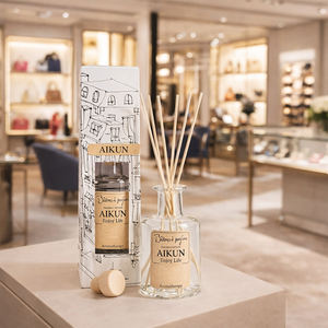 Aikun DIY 150ml Reed <b>Diffuser</b> Flameless Aroma <b>Diffuser</b> Eco Friendly Non Toxic Essential Oil Air Freshener for Home Office - Product Image 1