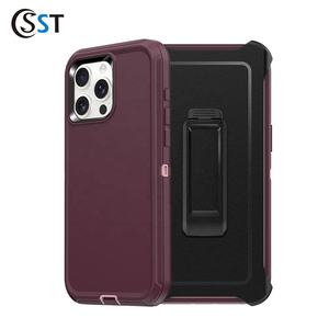 <span class=keywords><strong>Coque</strong></span> de téléphone intégrale avec clip rotatif pour <span class=keywords><strong>iPhone</strong></span> 14 Pro Protection anti-dérapante contre les chutes - Product Image 1