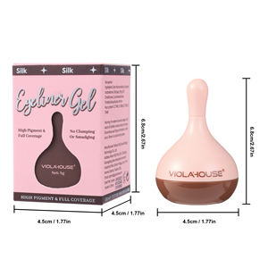 Kosmetik kustom 2 dalam 1 krim alis <span class=keywords><strong>Eyeliner</strong></span>, <span class=keywords><strong>Gel</strong></span> <span class=keywords><strong>Eyeliner</strong></span> penambah alis mata tahan lama dengan kuas - Product Image 6