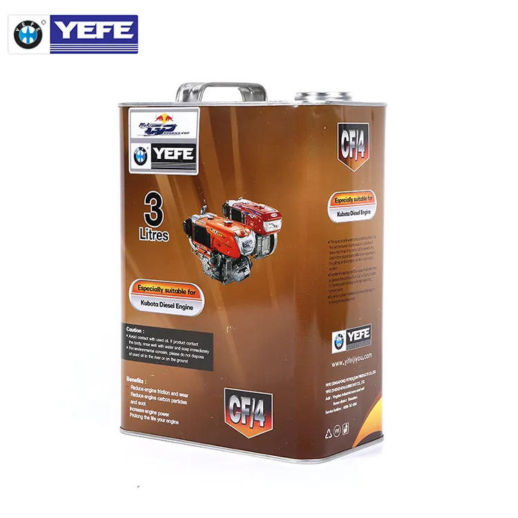 High Quality 3L 20W-50 15W-40 Diesel Engine Lubricant Oil For Vehicles