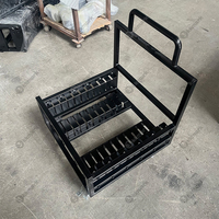 Chariot de rangement multi-emplacements en acier pour plateaux de treillis, avec roues, pour événements scéniques